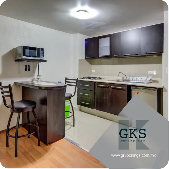 Cocina 1 bed — Cityloft Chimborazo 537, Lomas CDMX