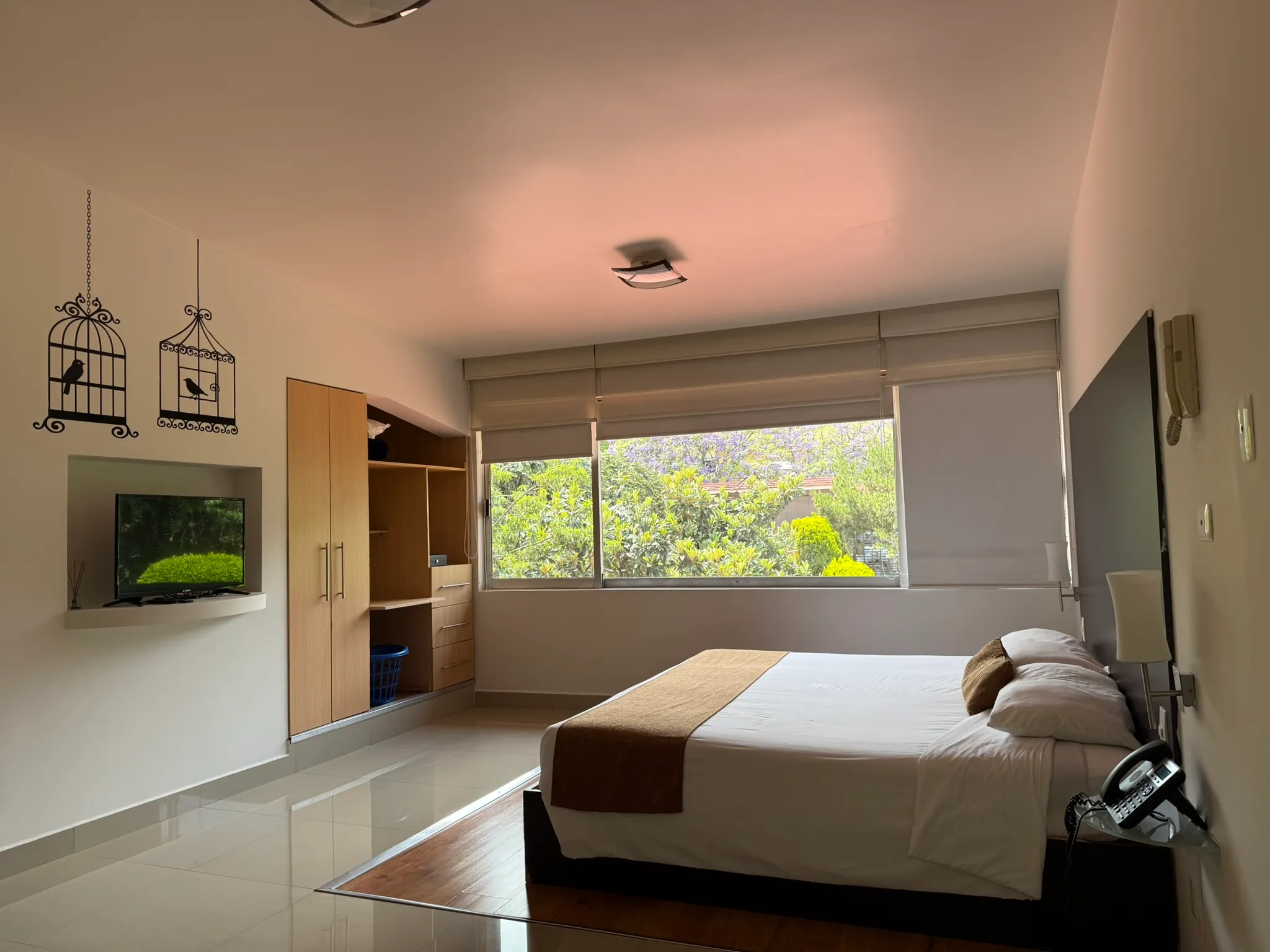 Suite ejecutiva con vista al jardín — Pinos 72, CDMX